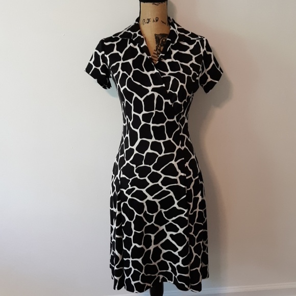 Merona Dresses & Skirts - NWOT Merona Black & White Faux Wrap Dress XS